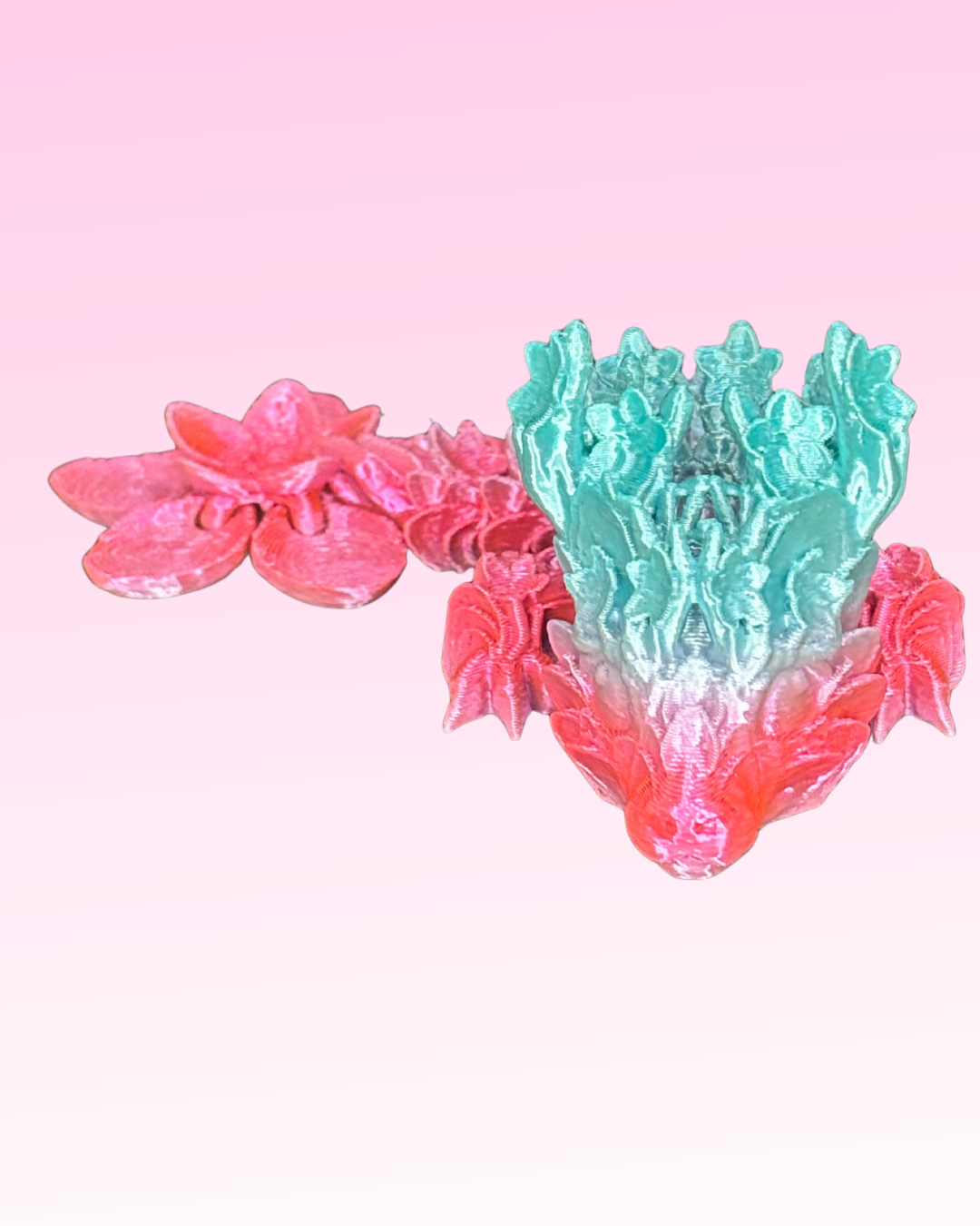 Small Articulated 3D Printed Dragon - Flexible Fidget Toy