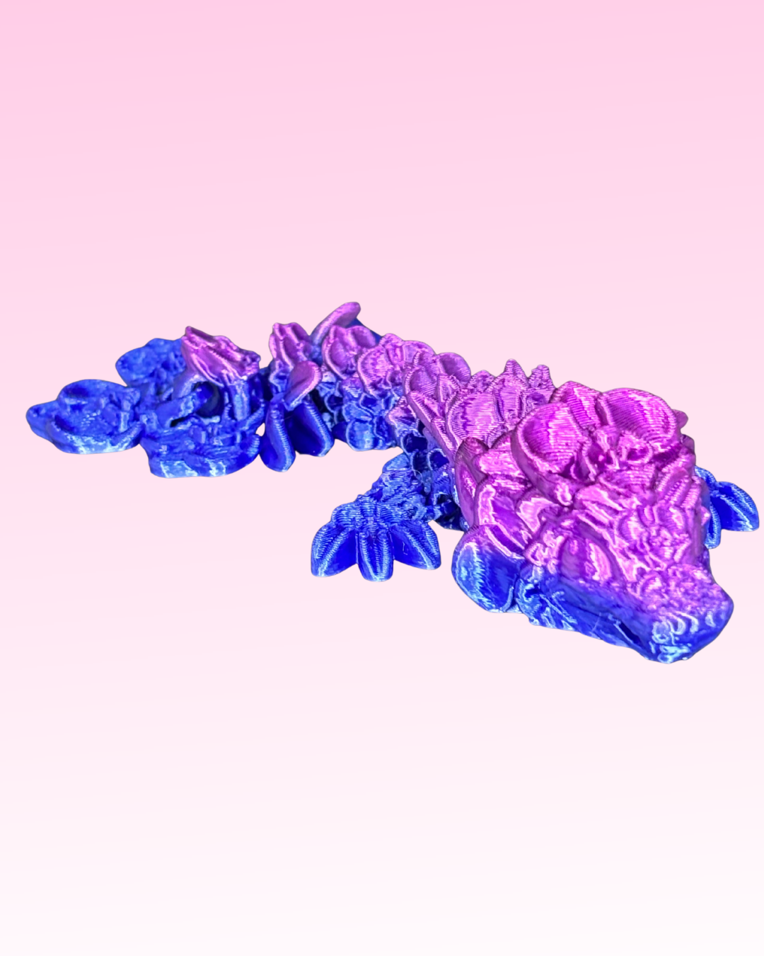 Small Articulated 3D Printed Dragon - Flexible Fidget Toy