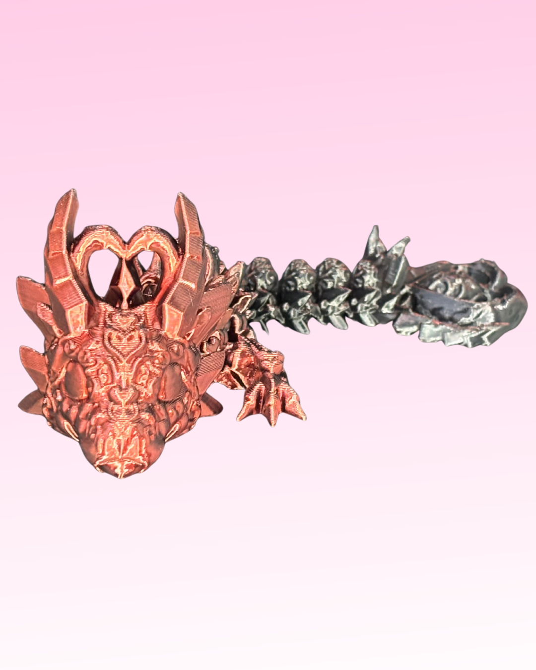 Small Articulated 3D Printed Dragon - Flexible Fidget Toy