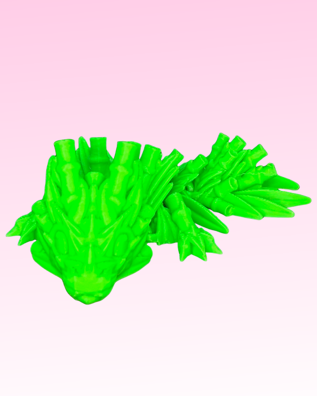 Small Articulated 3D Printed Dragon - Flexible Fidget Toy